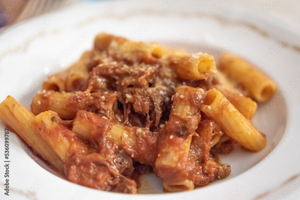 Pasta with Sauce In Bowl Pasta with Sauce In Bowl