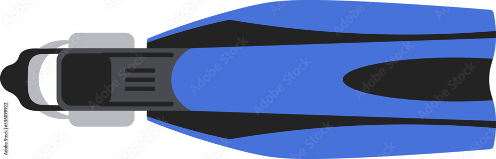 Flipper Underwater Equipment. Vector illustration Flipper Underwater Equipment. Vector illustration