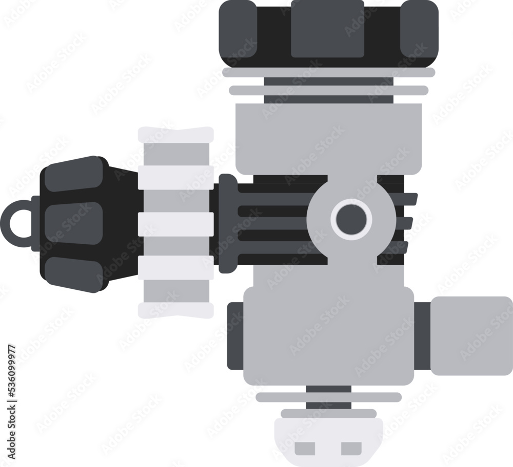 Diving regulator Underwater Equipment. Vector illustration Diving regulator Underwater Equipment. Vector illustration