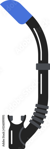Snorkel tube Underwater Equipment. Vector illustration