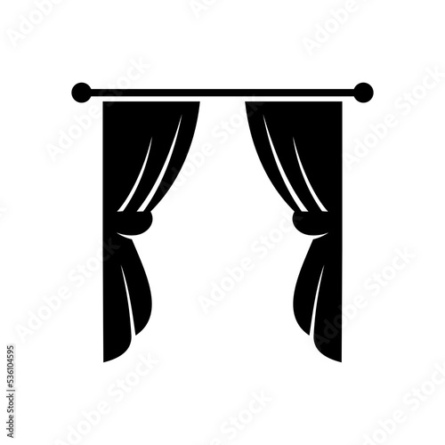 curtain vector icon
