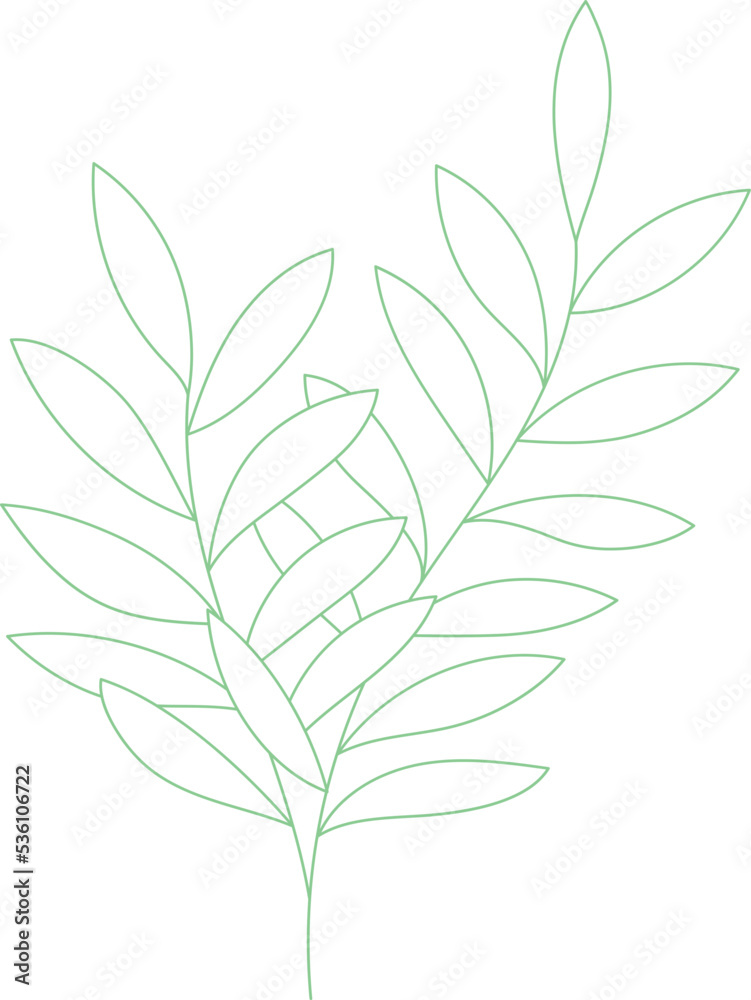 Line Rustic Leaves Branch Line Line Rustic Leaves Branch Line