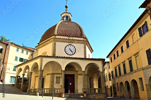 glimpse of the medieval village of Poppi in the city of Arezzo in Tuscany, Italy photo