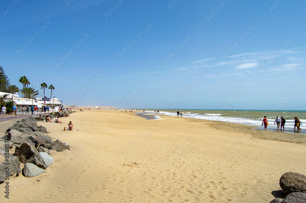 Playa Maspalomas de la isla de Gran Canaria. Playa Maspalomas de la isla de Gran Canaria.
