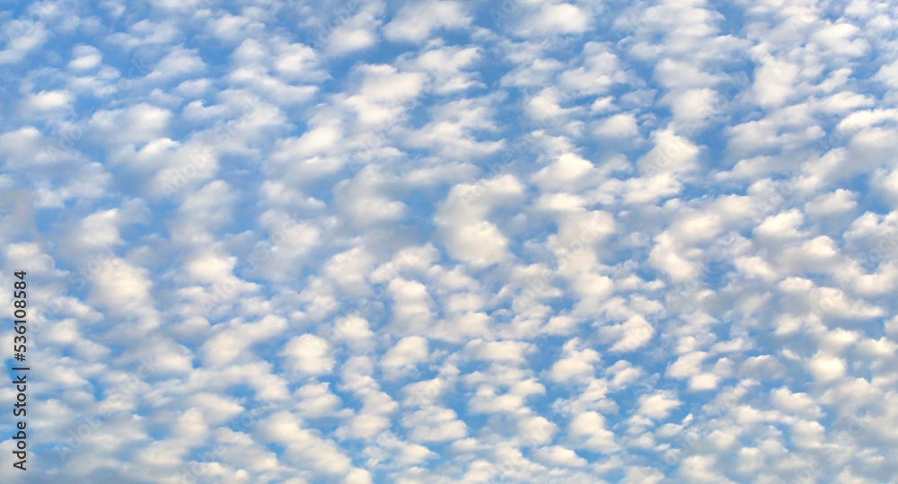 Cirrus-cumulus clouds.