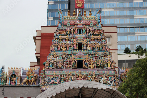 Canvas Print hindu temple (Sri Veeramakaliamman) in singapore