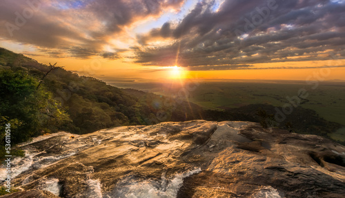 Mesmerising sunrise scene on Mount Uluguru (ID: 536110516)