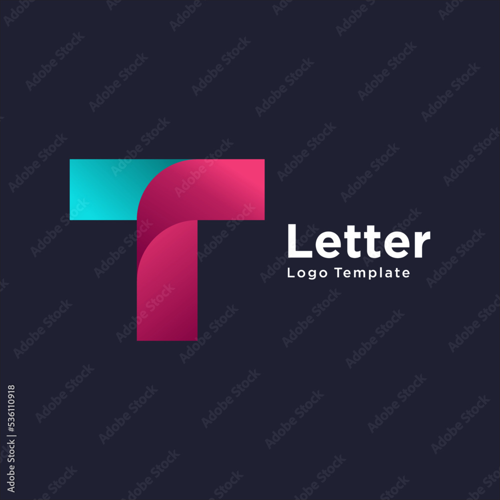 Letter T logo Design vector graphic alphabet symbol. Letter T logo Design vector graphic alphabet symbol.