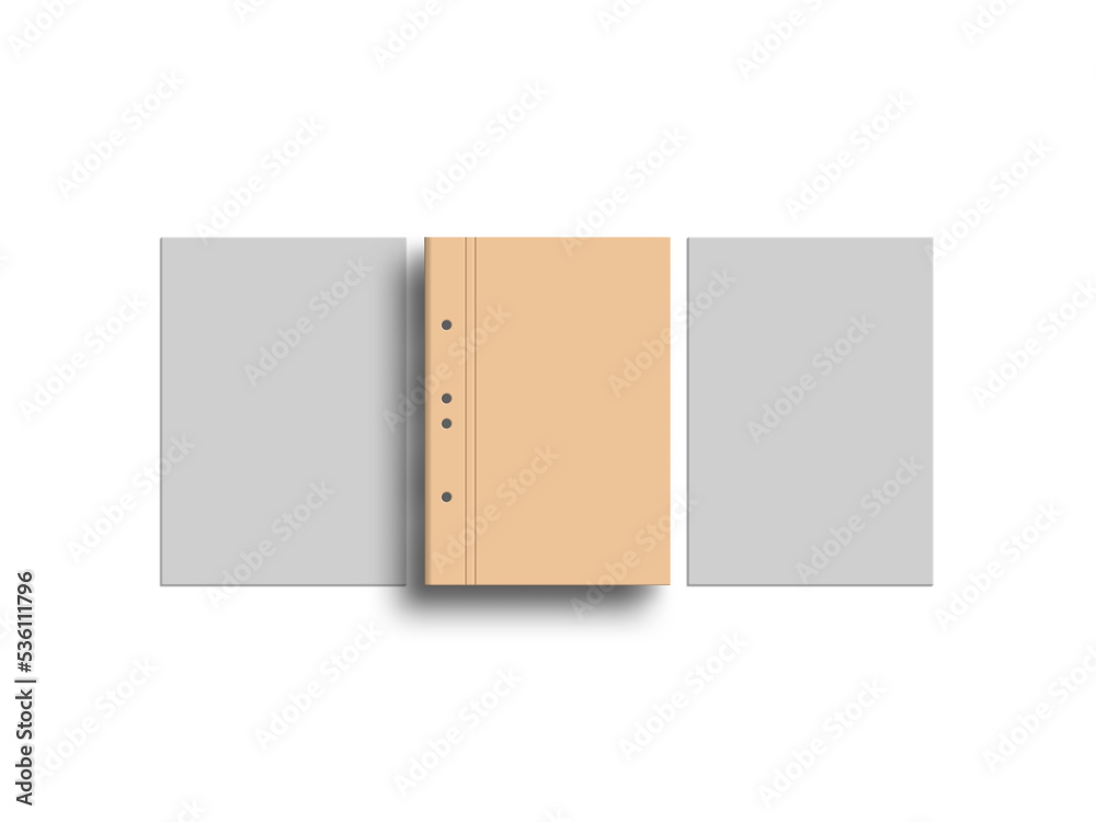 A4 file with letterhead stationery mockup A4 file with letterhead stationery mockup