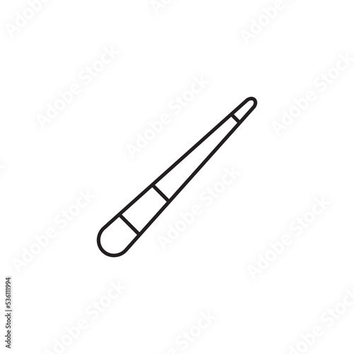 Biliard Cue Icon Vector Illustration Flat Design Trendy