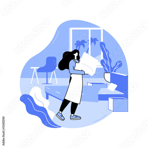 Housekeeping isolated cartoon vector illustrations.
