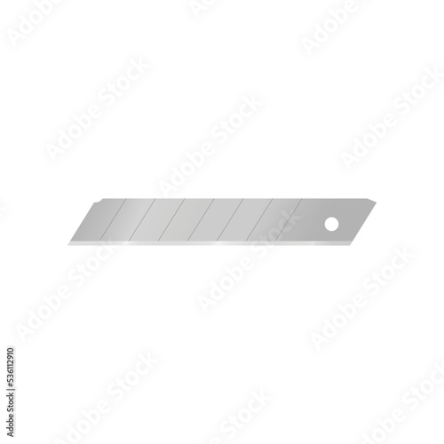 Realistic cutter blade refill vector graphics