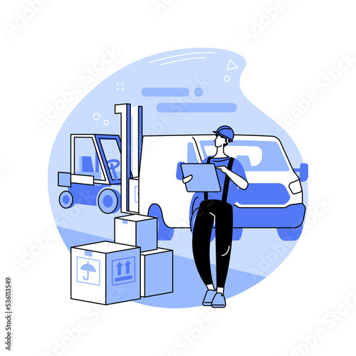 Making inventory isolated cartoon vector illustrations.
