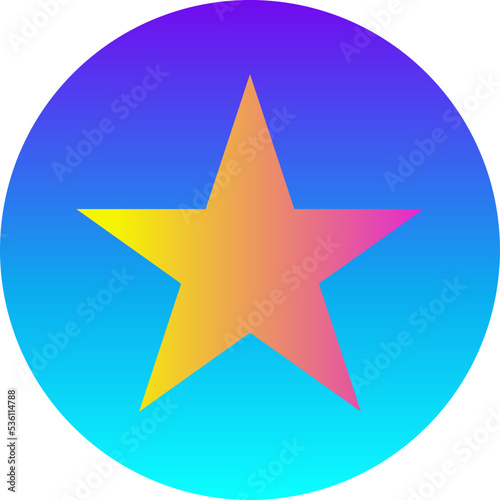 Abstract elements retro style star