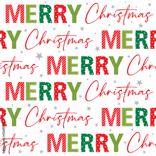 merry christmas seamless pattern design