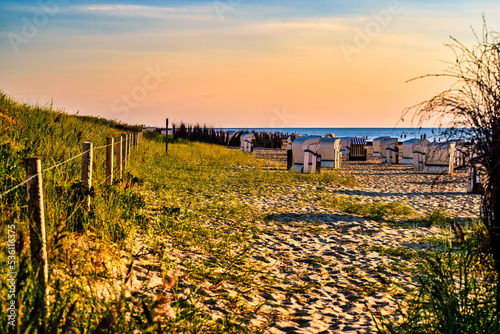 Goldene Stunde am Strand von Cuxhaven