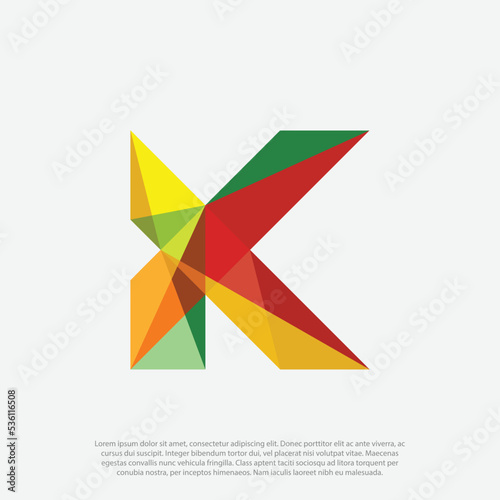 Free Download Gradient K logo, green K logo or Letter k abstract logo design - GFXLoad