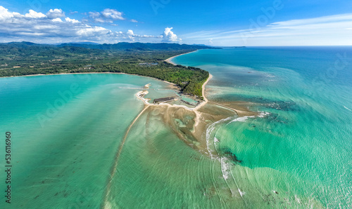 Aerial view of Pakarang Cape in Khao Lak, Thailand photo