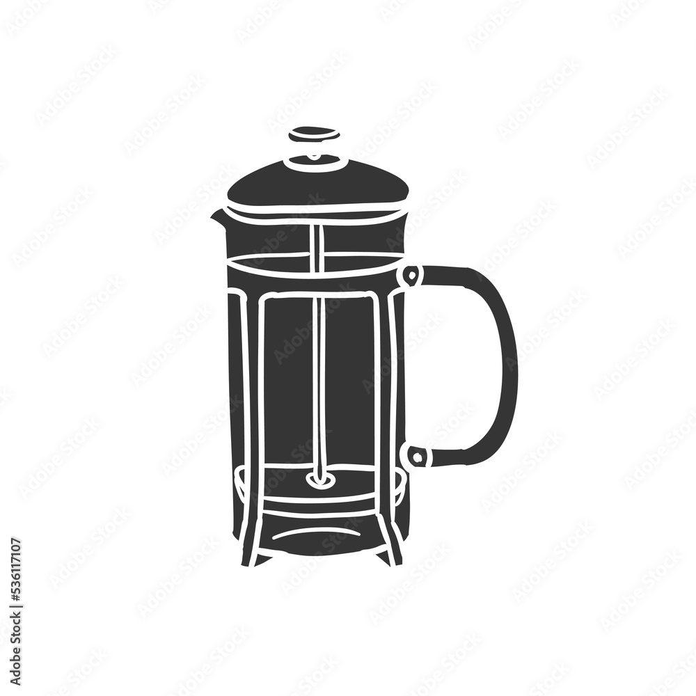 Tea Pot Icon Silhouette Illustration. Hot Drink Vector Graphic Pictogram Symbol Clip Art. Doodle Sketch Black Sign. Tea Pot Icon Silhouette Illustration. Hot Drink Vector Graphic Pictogram Symbol Clip Art. Doodle Sketch Black Sign.