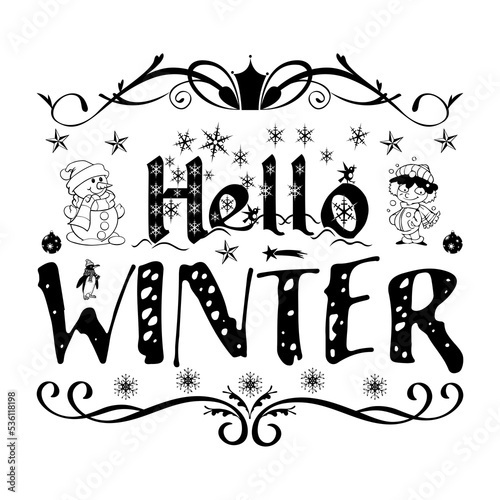 Winter Typography Design, Winter SVG, Winter T-shirt,
And Others