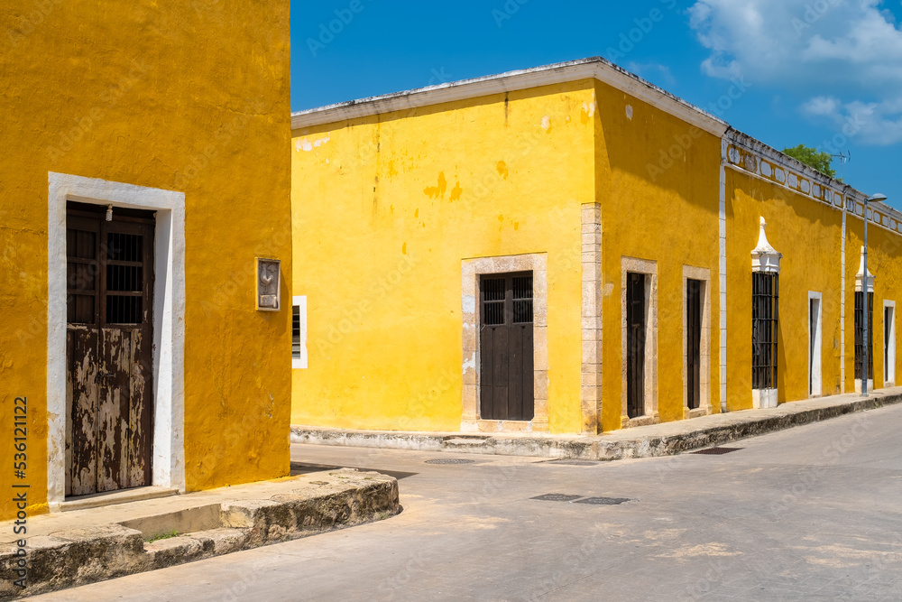 The yellow town of Izamal in Yucatan, Mexico