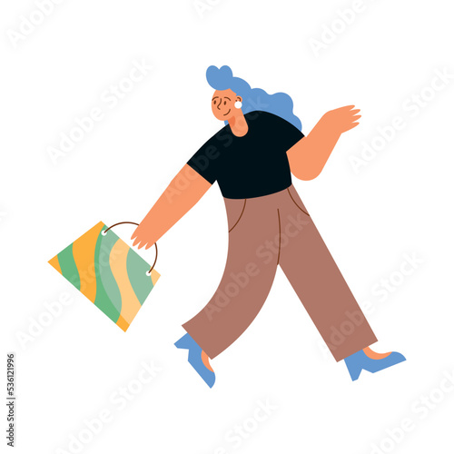 woman with shopping bag