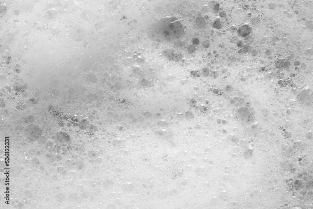 Fototapeta premium Shampoo foam and soap bubbles in the bath