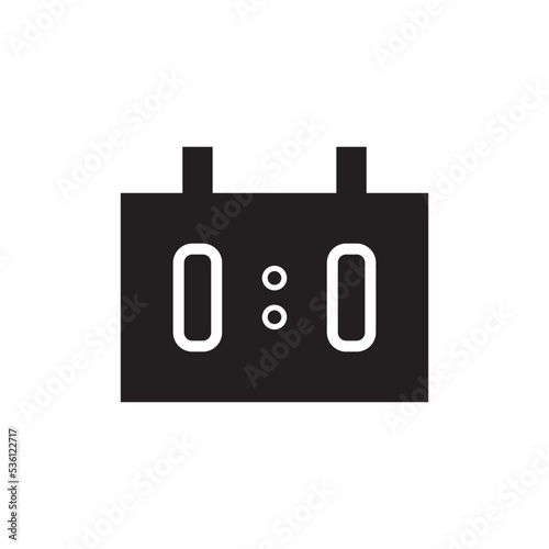 Score Board Icon Vector Illustration Flat Design