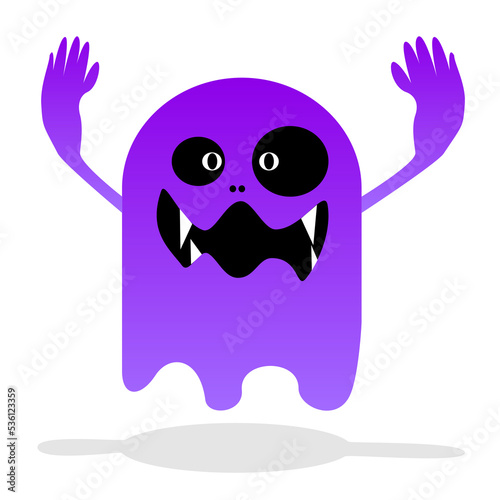 isolate Ghost Kitty ,halloween concept