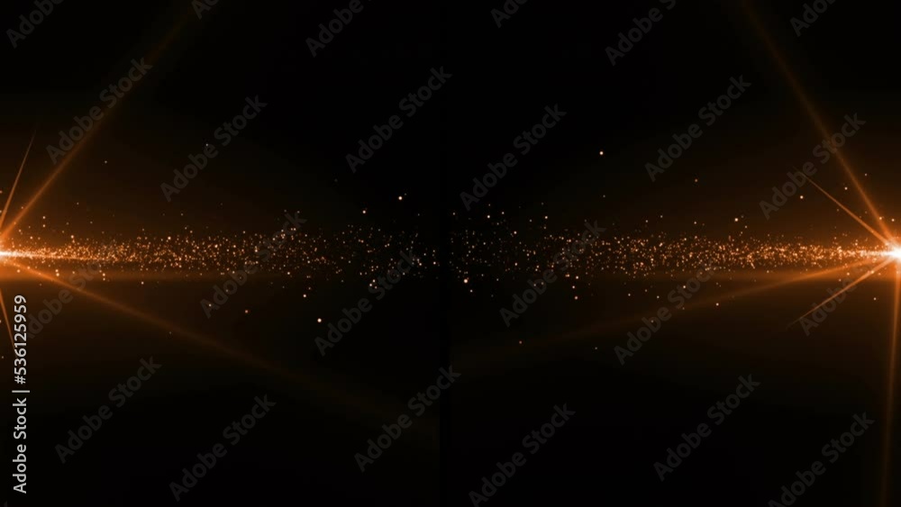 Animation of light trails and spots over black background Stock Video ...