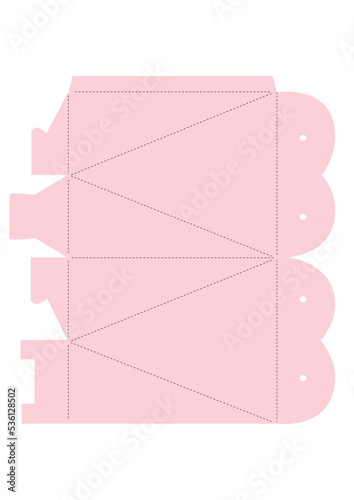 Diamond Heart Shaped Box Template