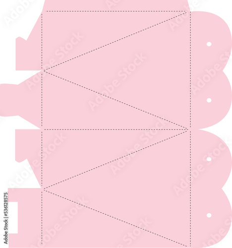 Diamond Heart-Shaped Box Template