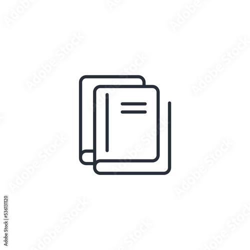 documentary thin line icons. Vector illustration isolated on white. Editable stroke.