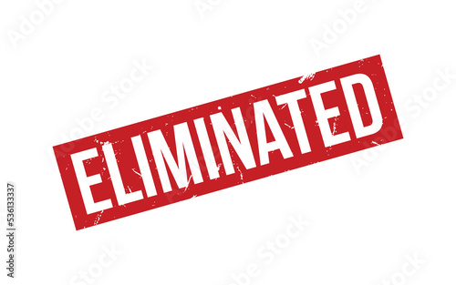 Eliminated Rubber Stamp Seal Vector