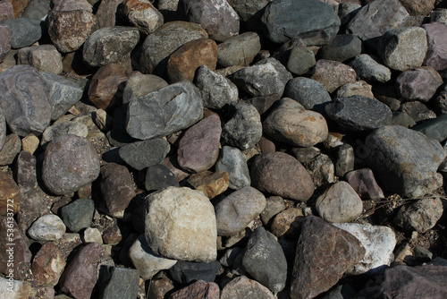 Background of stone cobblestones.High quality photography