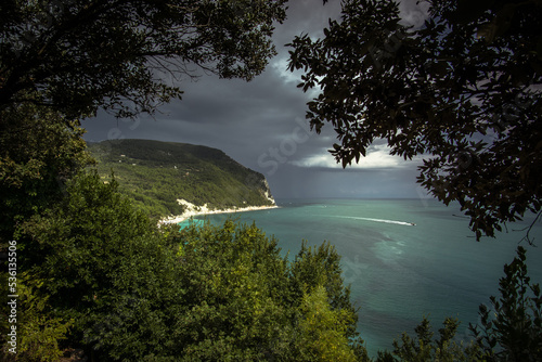 A thunderstorm is brewing on Monte Conero