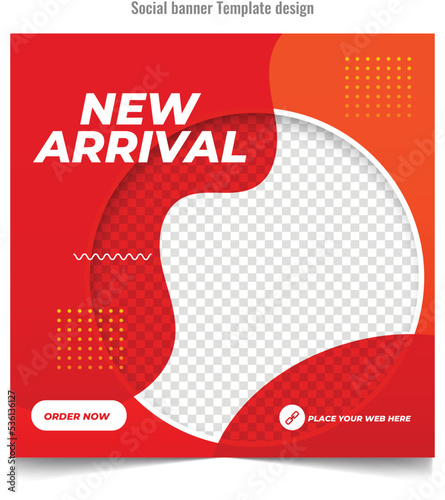 New arrival social media post banner 