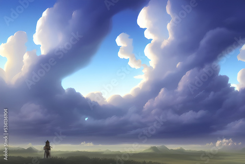 Cloudy Field Horizon © AirSubmarine