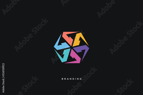 Abstract Logomark Vector Logo Concept