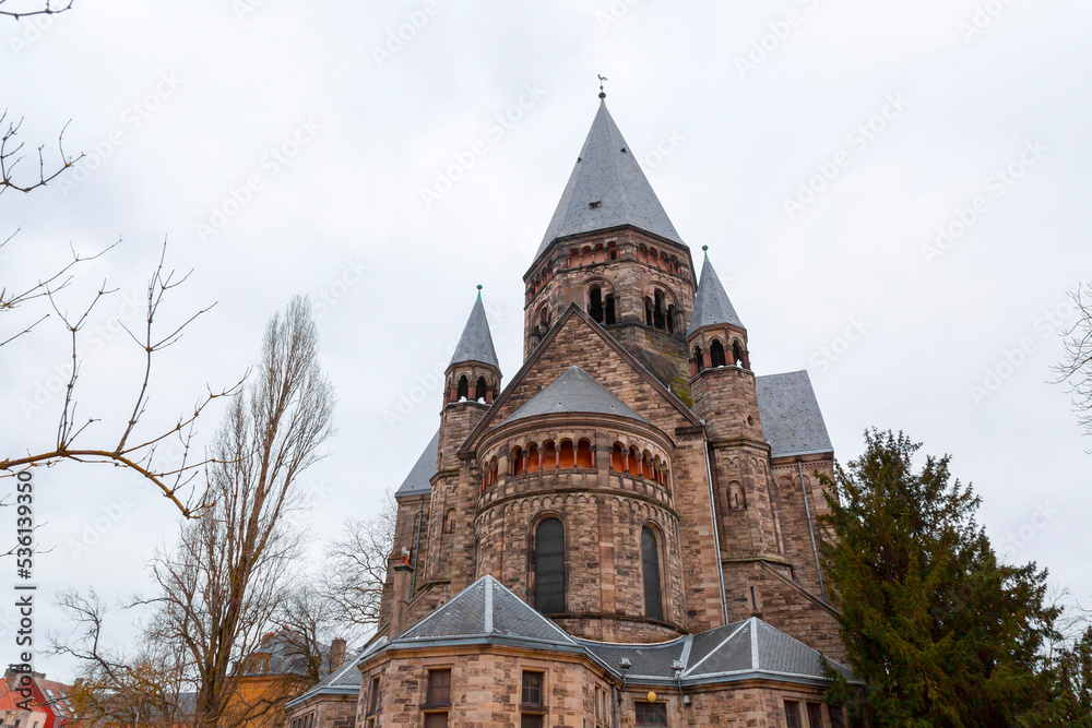 Fototapeta premium Temple Neuf or the New Temple in Metz, France