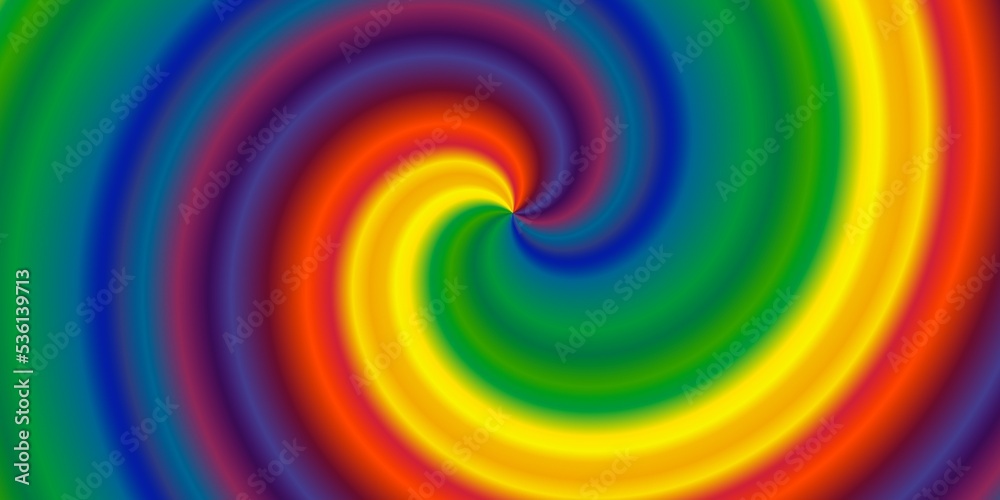 Spiral in rainbow colors. Meant as background