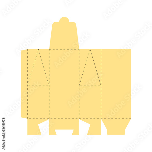 Muilk Carton with Flap Box Template