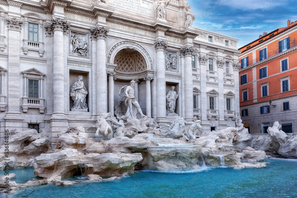 Trevi Fountain, the facade.