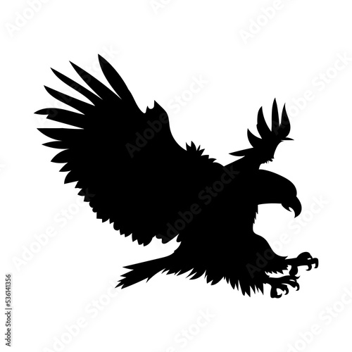 eagle flying silhouette