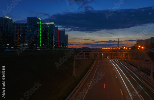 views of the city of St. Petersburg in summer