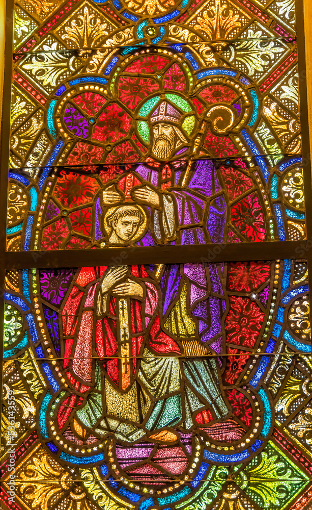 Stained Glass St Augustine Cathedral Catholic Church Tuscon Arizona