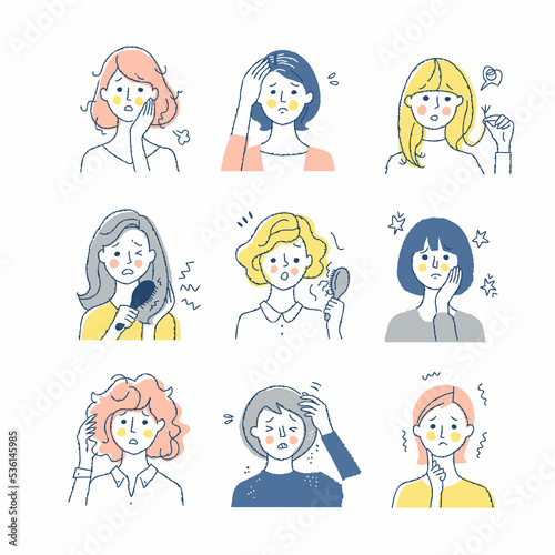 さまざまな髪の悩み　セット