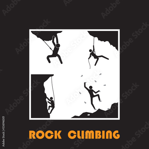 rock climbing icon