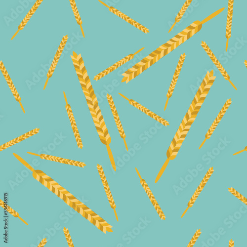 Oat pattern vector. oat symbol. rice pattern. wallpaper. free space for text. copy space.