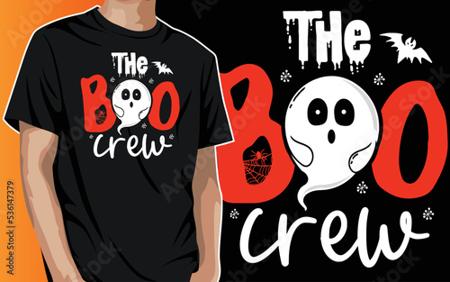 The Boo Crew Halloween T-Shirt Design